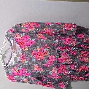 Girls floral print dress